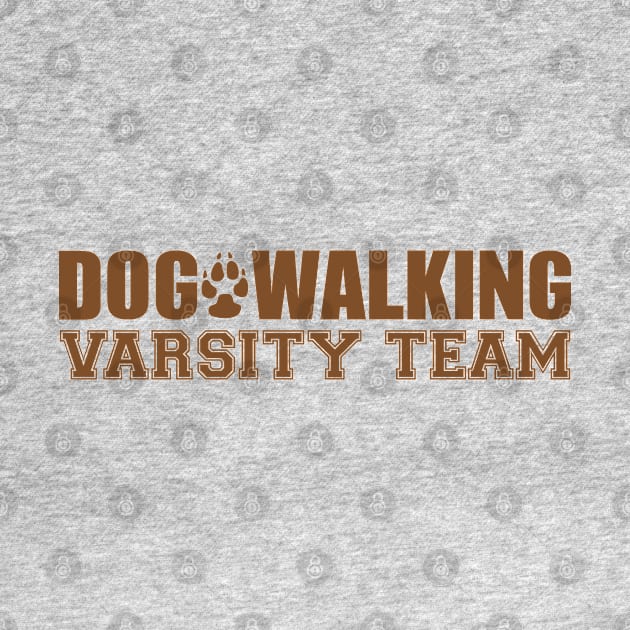 Dog Walking Varsity Team by JulietLake